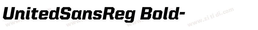 UnitedSansReg Bold字体转换